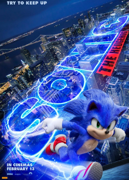 new sonic movie poster again
